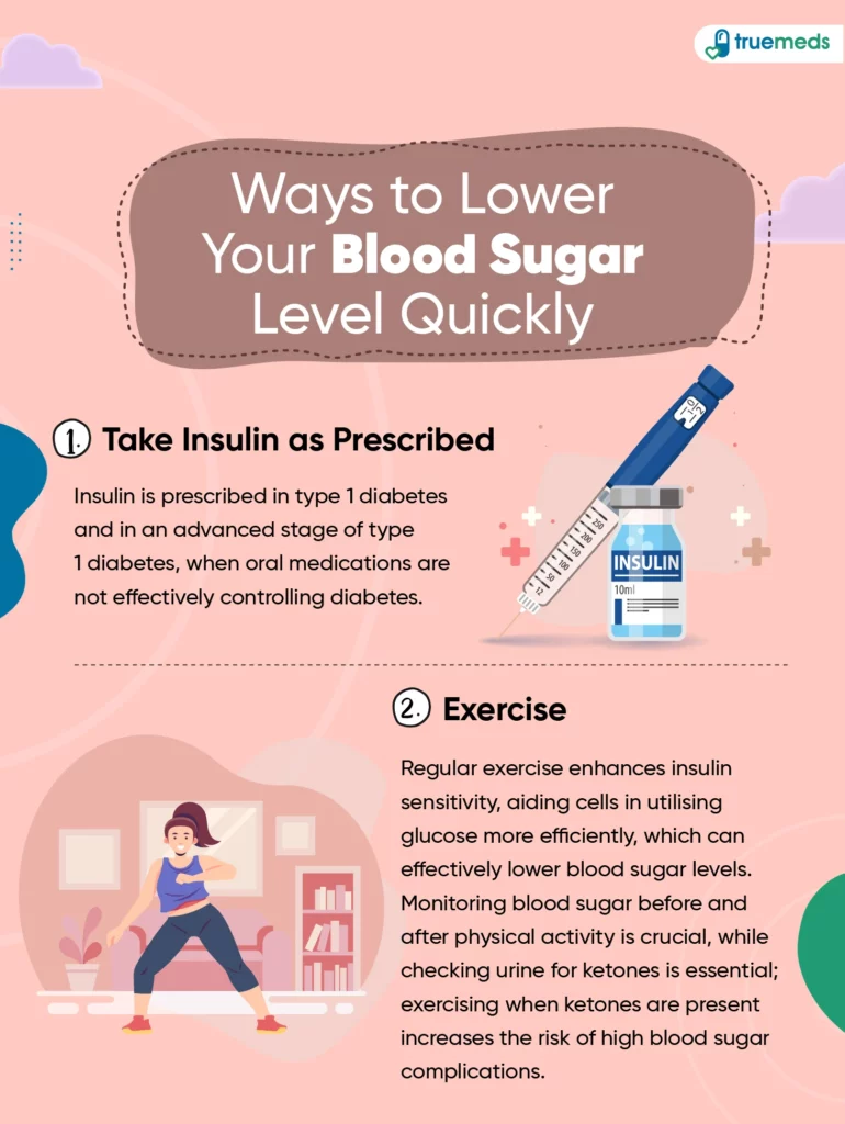 Ways to lower your blood sugar level quickly