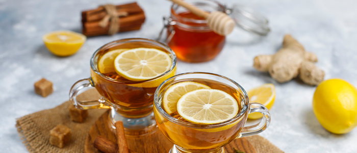 Benefits of honey and lemon infused water