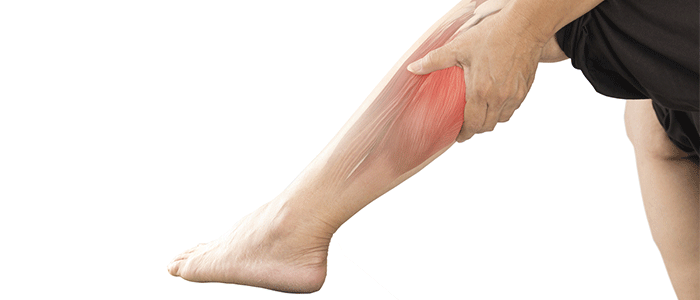 Pulled calf muscle pain treatment