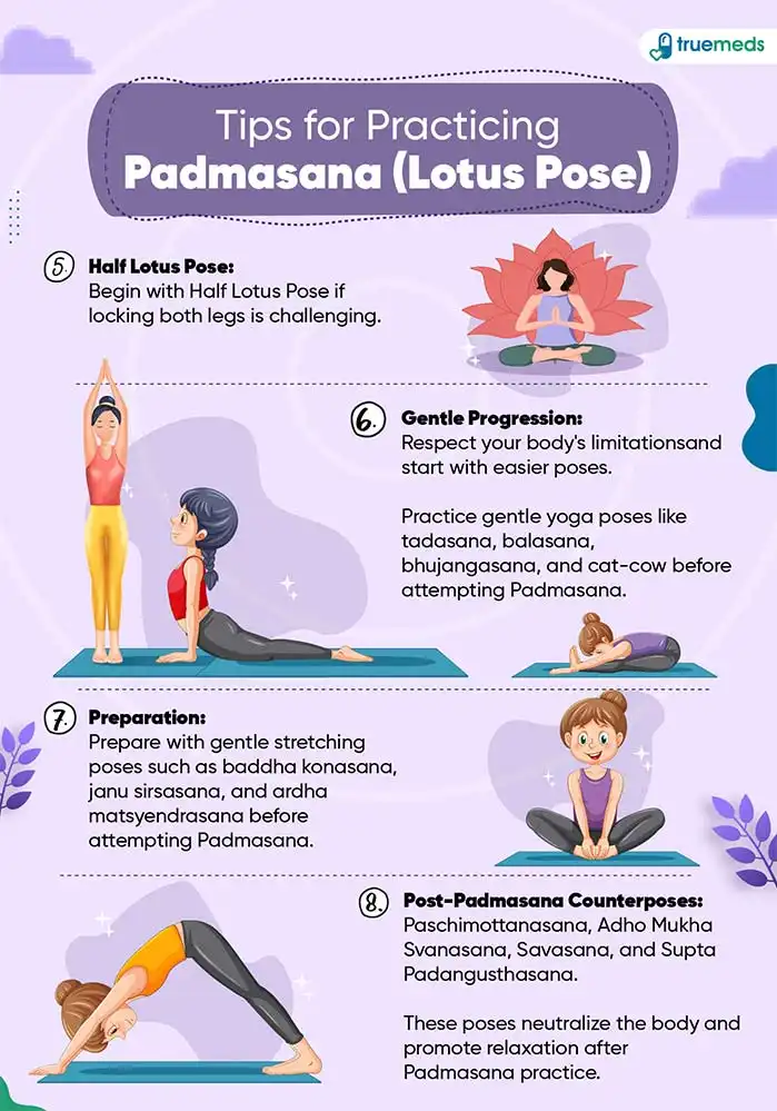 Practicing Padmasana tips
